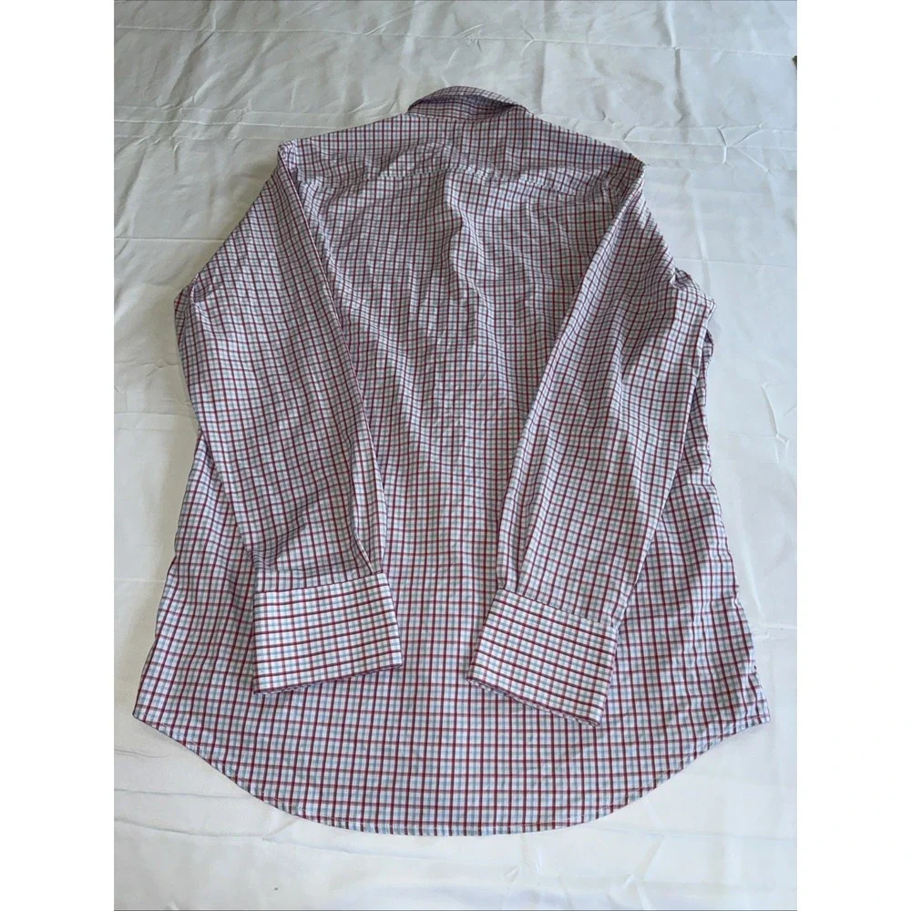Peter Millar Summer Comfort Men's Medium Long Sleeve Plaid Button Up Collared